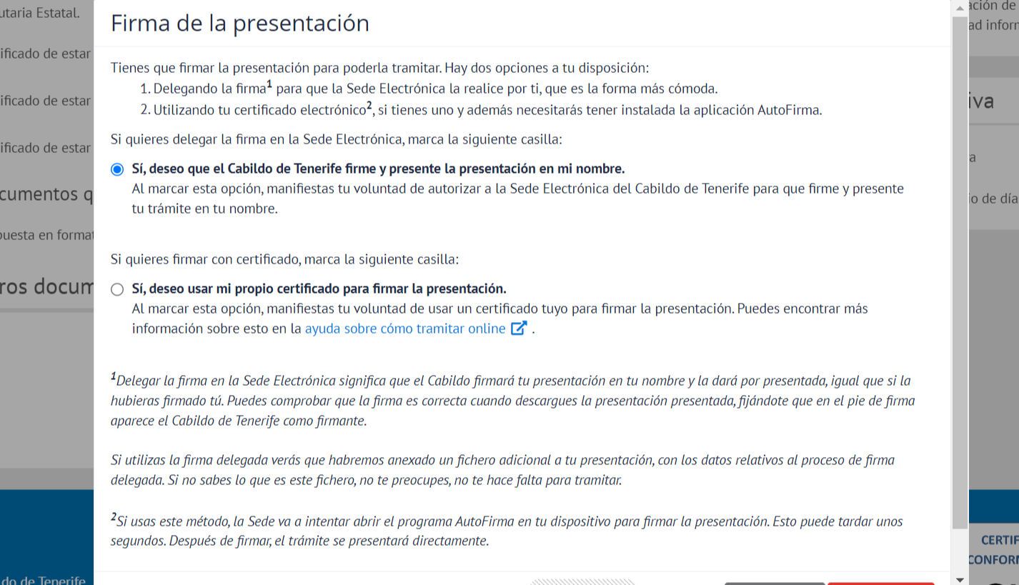 Firmar y presentar solicitud I Concurso Datos Abiertos