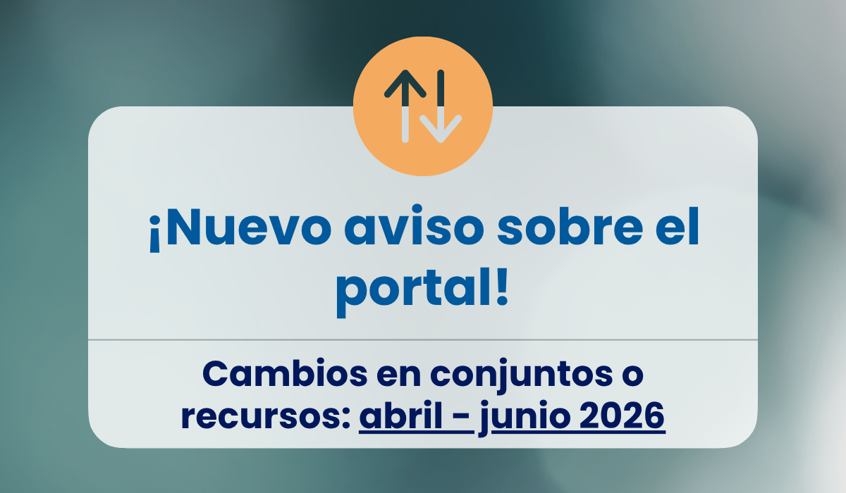 Avisos abril-junio (2026) - cambios en recursos del portal de Datos Abiertos del Cabildo de Tenerife