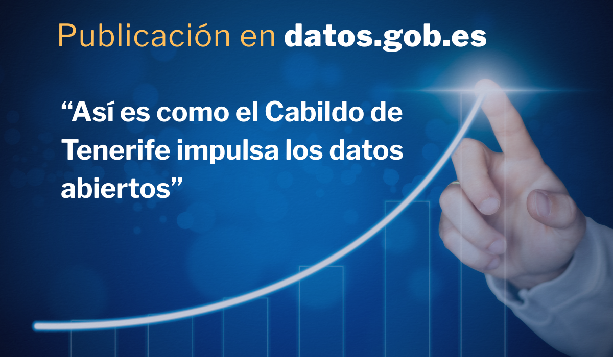 O portal datos.gob faz eco do impulso para a abertura de dados do Cabildo de Tenerife